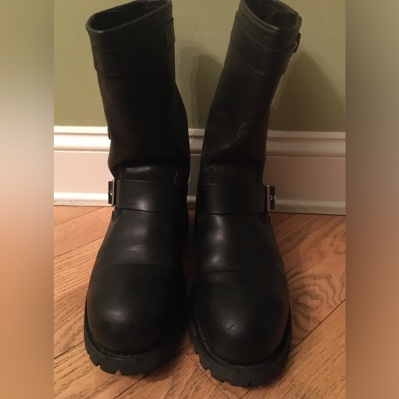 Redwing Steel Toe Black Engineer Boots 10 E2 - Picture 2 of 11